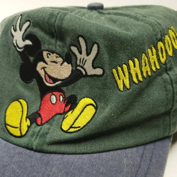 Official Disney Mickey Mouse Vintage 90s Embroidered Adult Hat Baseball Cap - Picture 3 of 13